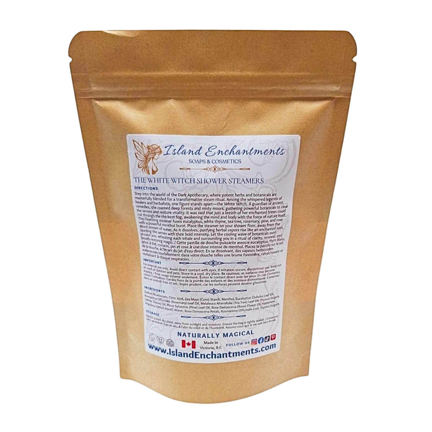 The White Witch Botanical Shower Steamers