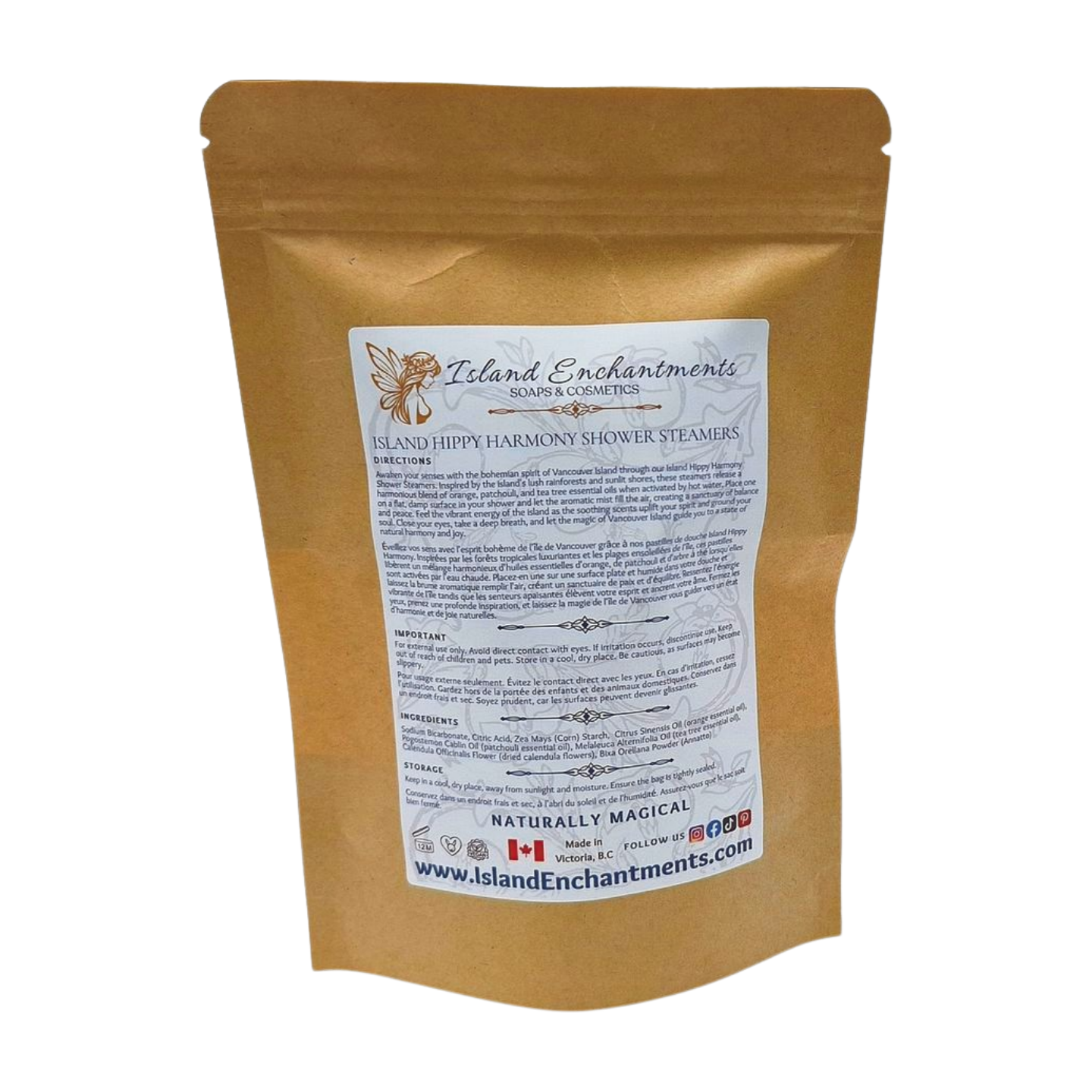 Island Hippy Harmony Botanical Shower Steamers