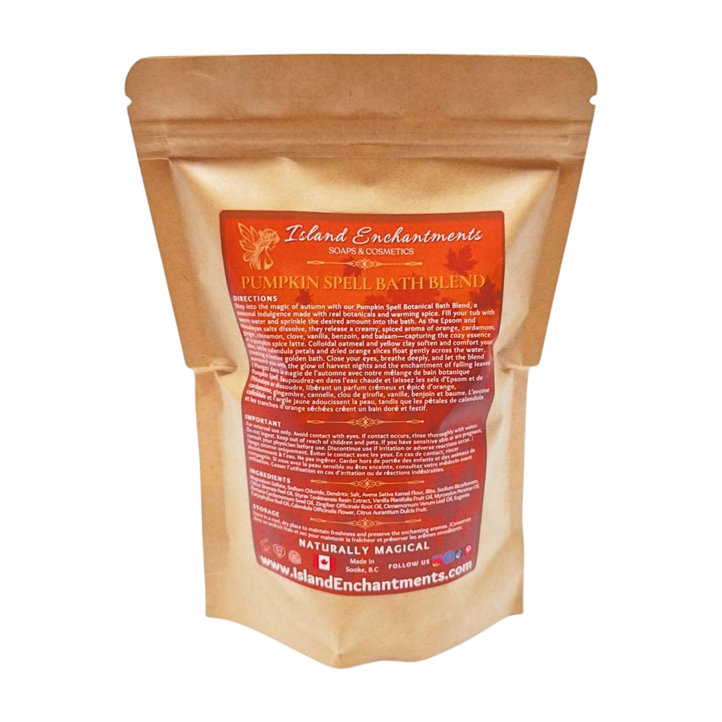 Pumpkin Spell Botanical Bath Blend