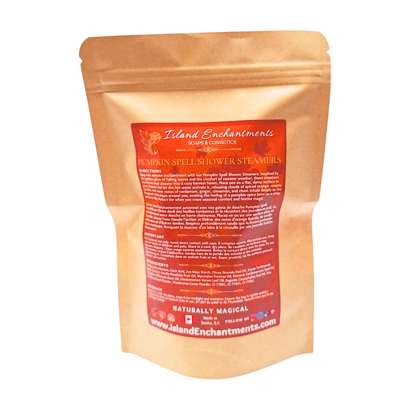 Pumpkin Spell Botanical Shower Steamers